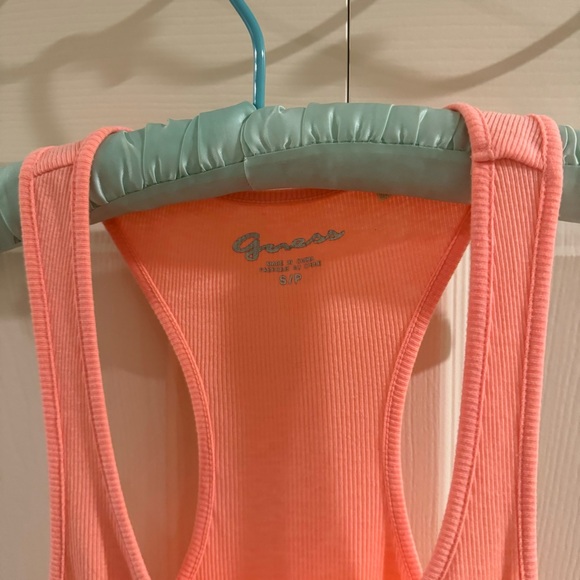 Guess Hot Coral Pink Tank Top - Picture 3 of 4